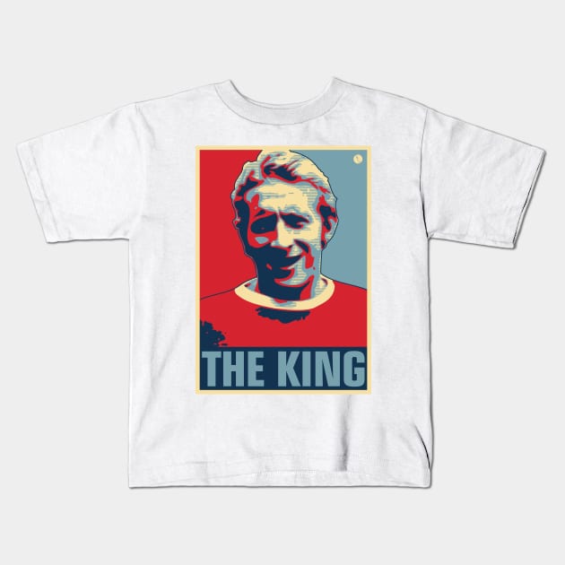 Denis 'The King' Law Kids T-Shirt by DAFTFISH